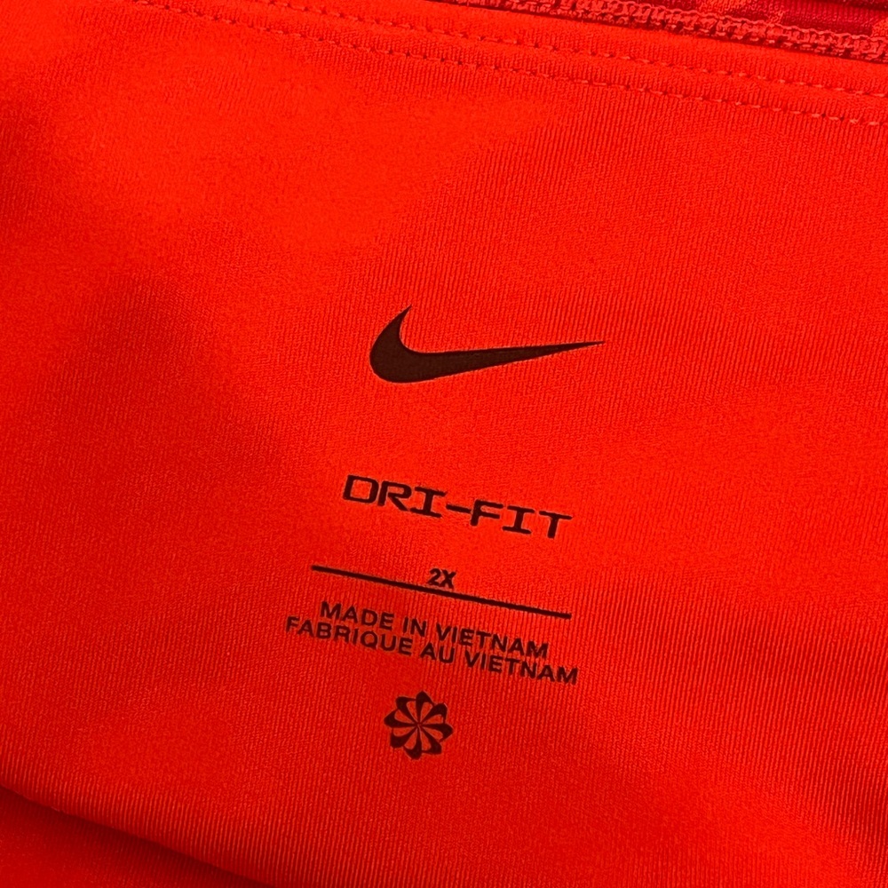 NIKE DRI-FIT 7/8 LEGGINGS ONE ICON CLASH Houndstooth Red DD4563-673-RED Size 2x - Picture 12 of 14